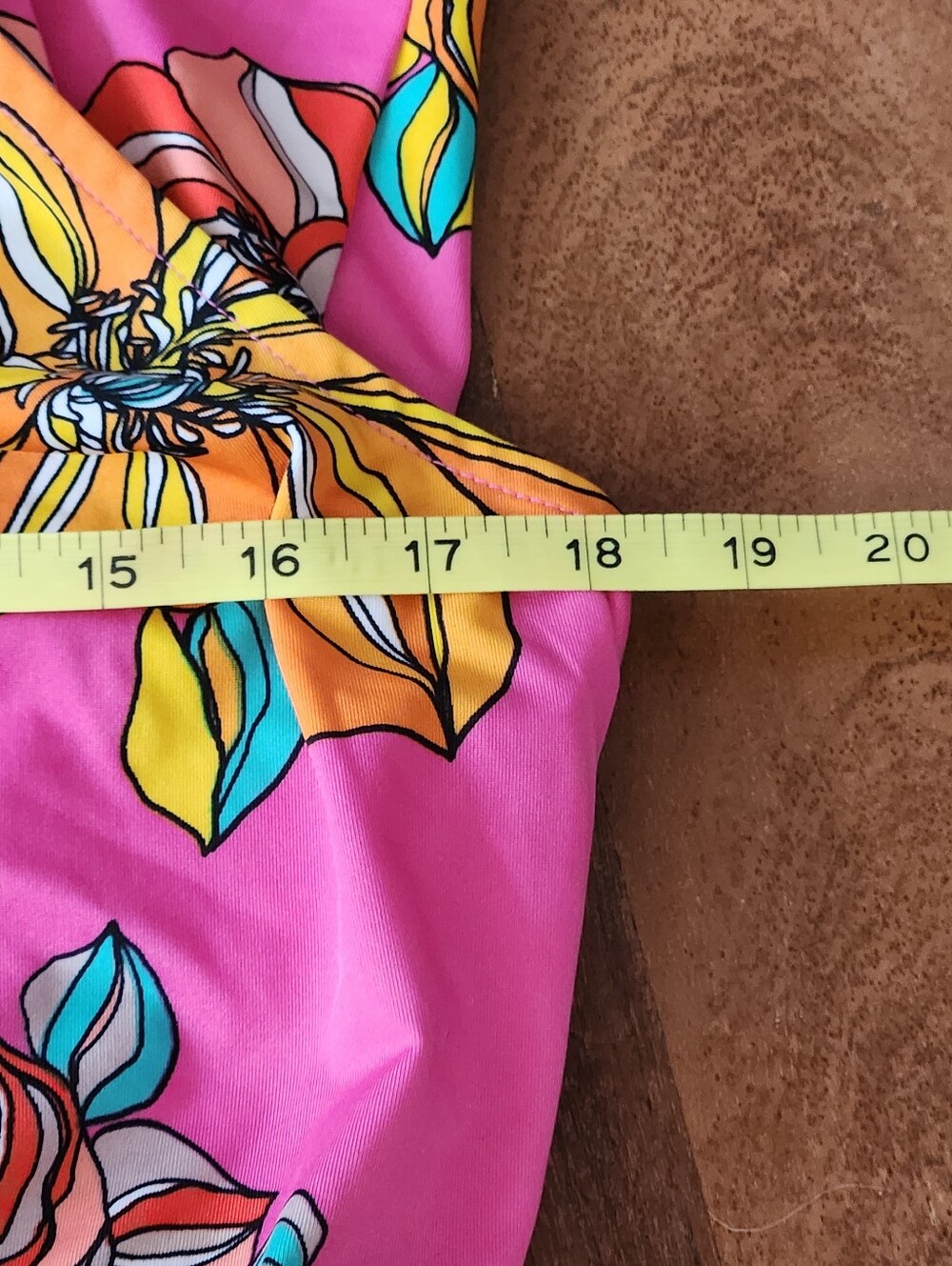 Trina Turk Fuschia, Teal and Orange Floral Halter Mini Dress S - Picture 8 of 10